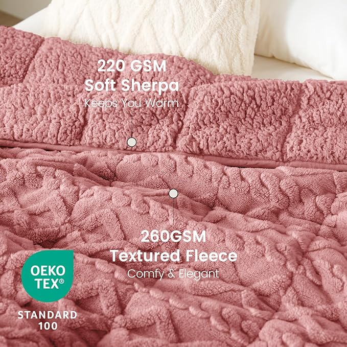 Drewin Weighted Blanket for Adults Queen Size 15lbs, Soft Cozy Turtleback - Image 3