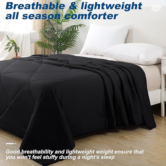 Cooling Comforter Twin Size, Double-Sided Cold Tech Fabric Quilted Bed - Image 7