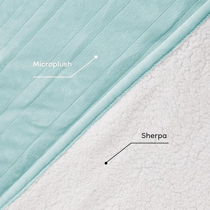 LaffyLo Electric Heated Blanket Queen Size 84 x 90, Dual Control, Fast Heating - Image 4