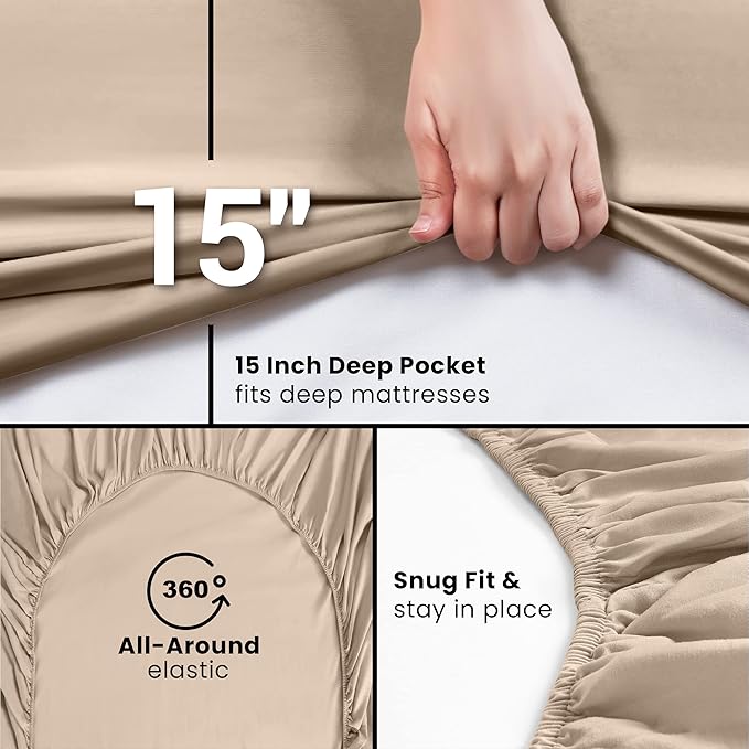 Utopia Bedding Twin Fitted Sheet - Image 3
