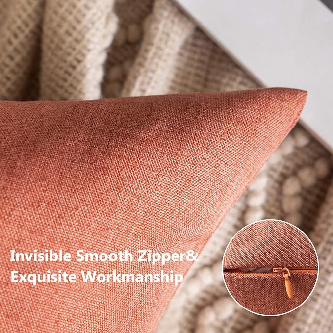 MIULEE Pack of 2 Decorative Outdoor Solid Waterproof Throw Pillow Covers Spring - Image 3