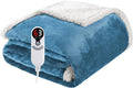 Electric Heated Blanket Throw Size 50"x60", Soft Flannel by Soypipo