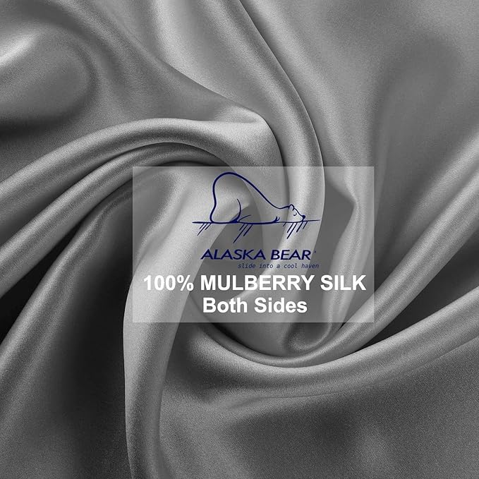 ALASKA BEAR Silk Pillowcase Men Women Beauty Anti Face Wrinkle Pillow Slip Case - Image 4