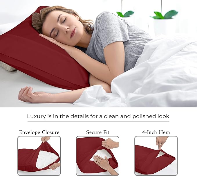 Royale Linens King Pillowcase Set of 2 - Image 7
