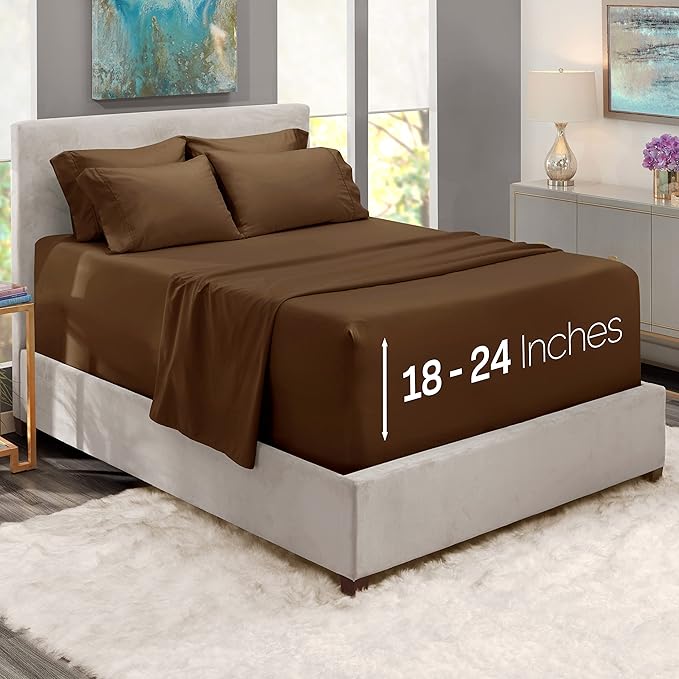 Hearth & Harbor Extra Deep Pocket Queen Sheets Sets - Image 2