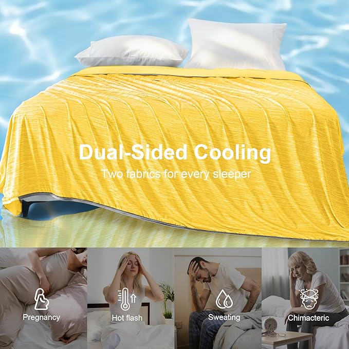 KMUSET Cooling Blanket King Size, Double Sided Summer Cooling Blankets - Image 8
