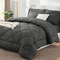 CozyLux Full Size Comforter Sets Dark Grey by CozyLux