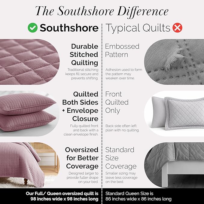 Southshore Fine Living, Inc. Full/Queen Quilt Set, Full Size Quilts - Image 4