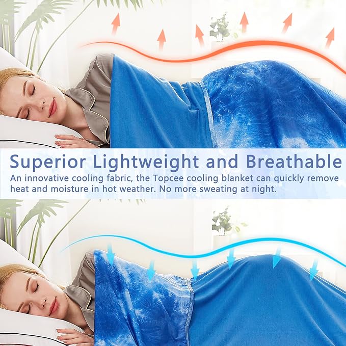 Topcee Cooling Blankets for Hot Sleepers, Arc-Chill Q-Max >0.5 Cool Fiber - Image 5
