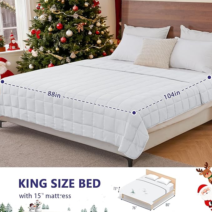 yescool Weighted Blanket for Adults Cooling Heavy Blanket for Sleeping Perfect - Image 2