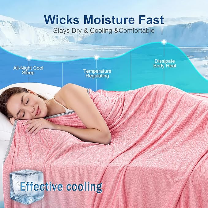 KMUSET Cooling Blanket Twin XL, Double Sided Summer Cooling Blankets - Image 4