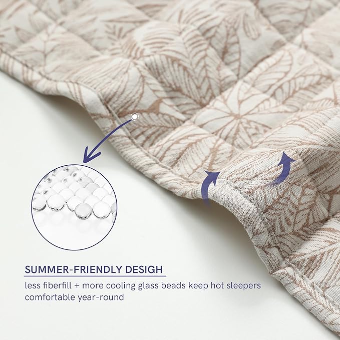 YnM 10lbs Weighted Blanket for Adults, Linen Heavy Bed Throw Blanket - Image 5