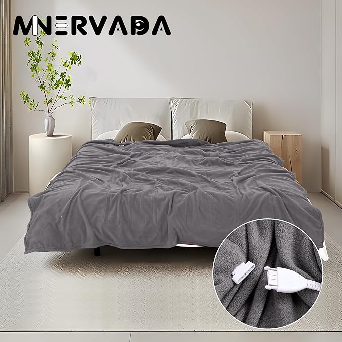 Heated Blanket Electric Blanket Twin Size 62''x84'' - Image 3