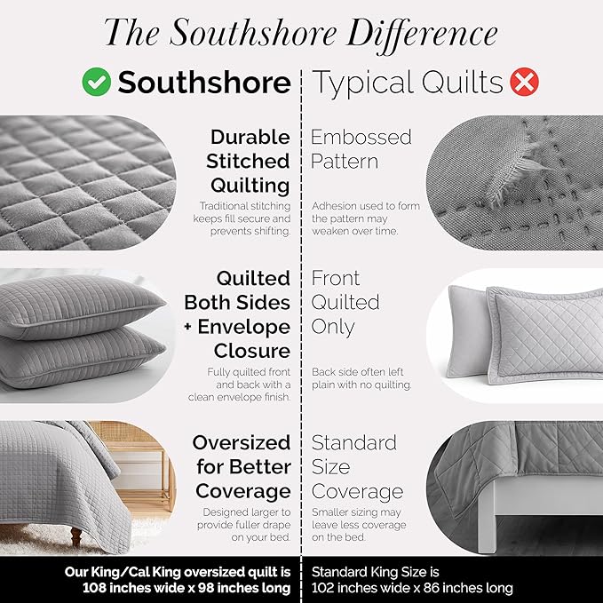 Southshore Fine Living, Inc. Comforter Quilt, King Size Bedding Set, Cal King - Image 4