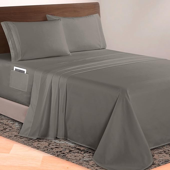 Elegant Comfort Luxurious 1500 Premium Hotel Quality Microfiber 4-Piece Sheet by ELEGANTCOMFORT