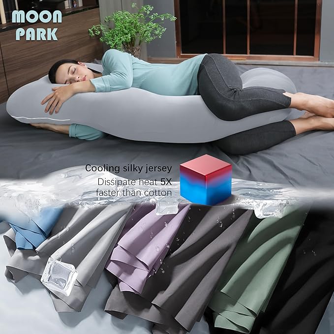MOON PARK Pregnancy Pillows for Sleeping - Image 3