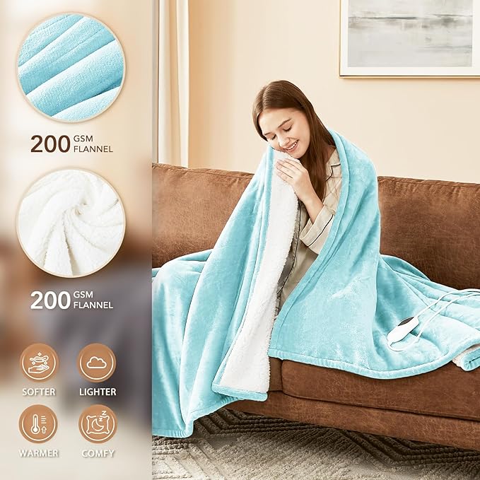 Homemate Electric Heated Blanket King Size - Image 2