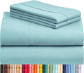 LuxClub 4 PC King Size Sheet Set Deep Pockets 18" Wrinkle Free Cooling Sheets by LuxClub