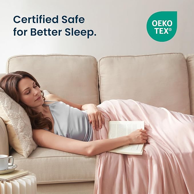 SLEEP ZONE Cooling Blanket for Hot Sleepers, Summer Blanket Queen Size - Image 5