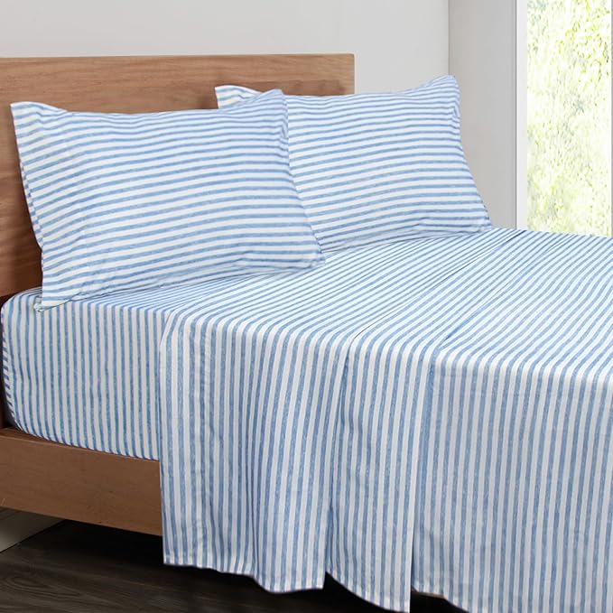 Mejoroom Striped King Size Sheet Set by Mejoroom