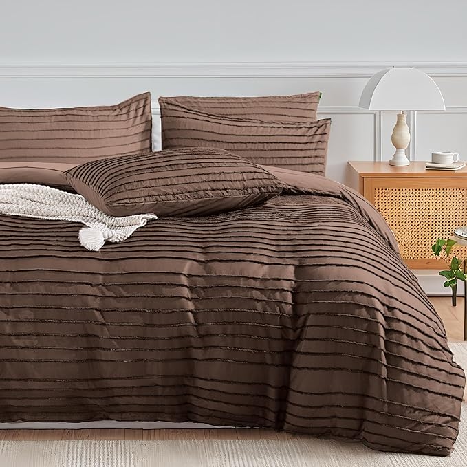 NEXHOME PRO Duvet Cover King, 3 Pieces Boho Tufted Duvet Cover Set, Soft and by NEXHOMEPRO