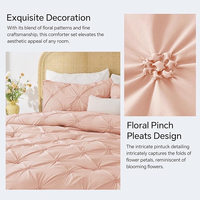 BEDELITE Dusty Pink King Size Comforter Set - Image 4