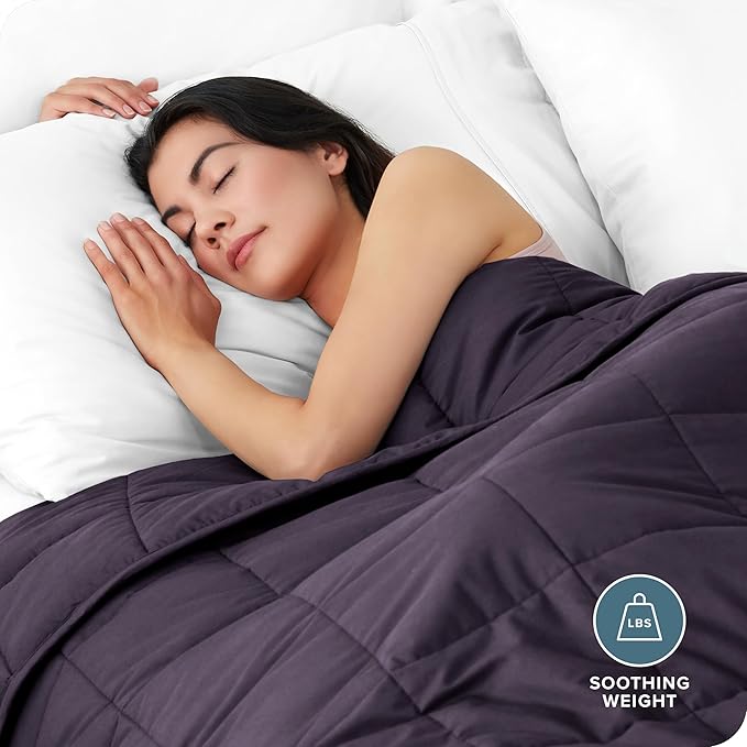 Bare Home Weighted Blanket Queen Size 17lbs - Image 2