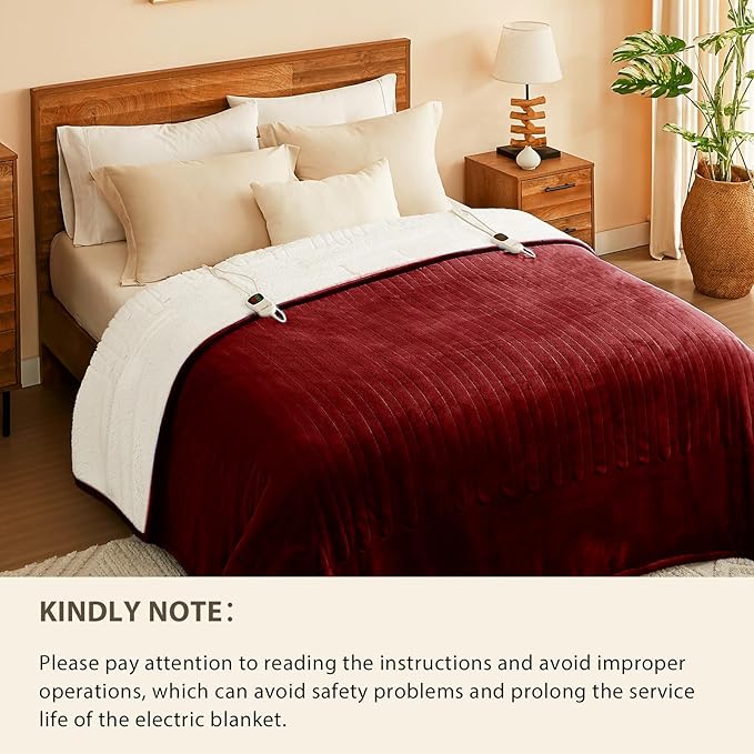 Homemate Electric Heated Blanket King - Image 8