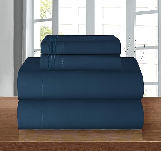 Elegant Comfort Luxury 1500 Premium Hotel Quality Microfiber 4-Piece Sheet Set - Image 2