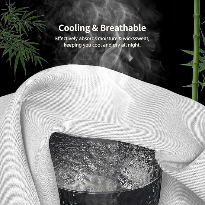 King Pillowcases, Cooling Viscose from Bamboo Pillow Covers - Image 4