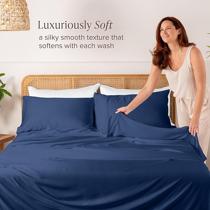 Bare Home 100% Rayon Made from Bamboo Luxury Queen Size Set of 2 Cooling - Image 2