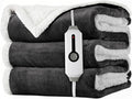 LaffyLo Heated Throw Blanket 50 x 60, Fast Heating Electric Blanket, Dual-Sided by LAFFYLO