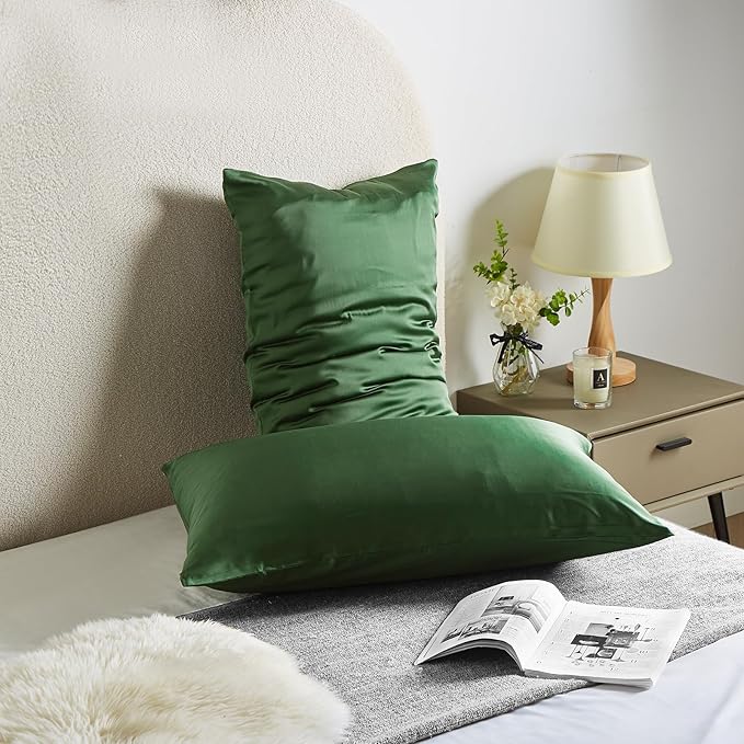 Silk Pillow Cases 2 Pack Mulberry Silk Pillowcase Soft Breathable Both Sided - Image 2