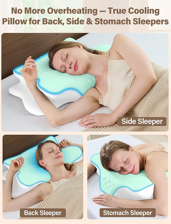 Cervical Neck Pillow for Pain Relief – Ergonomic Memory Foam Pillow for Side - Image 7
