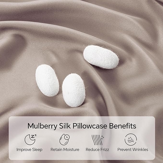 INFIIXSO Mulberry Silk Pillow Case King Size, Silk Pillowcase - Image 2