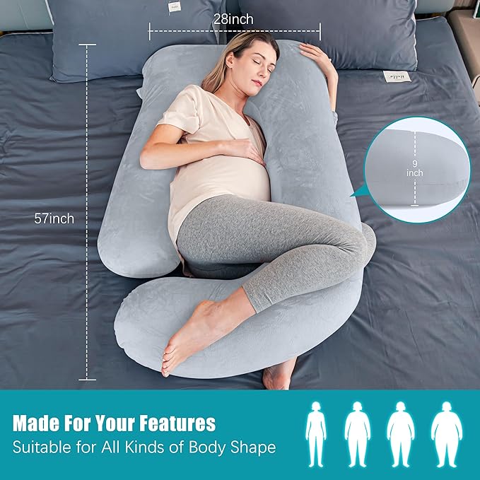 Cute Castle Pregnancy Pillows, Soft U-Shape Maternity Pillow - Image 3
