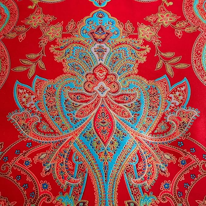 mixinni Long Staple Cotton Percale Paisley Duvet Cover - Image 4