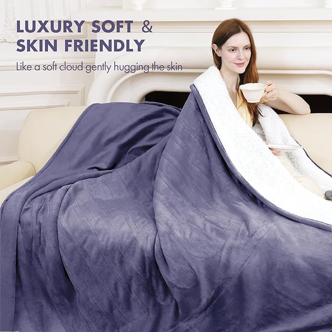 Heated Blanket Twin Size 62" x 84" - Image 4