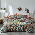 mixinni Vintage Style Garden Flower Queen Duvet Cover by mixinni