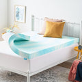 Linenspa 4 Inch Swirl Gel Memory Foam Mattress Topper, King Size – Cooling Gel by Linenspa