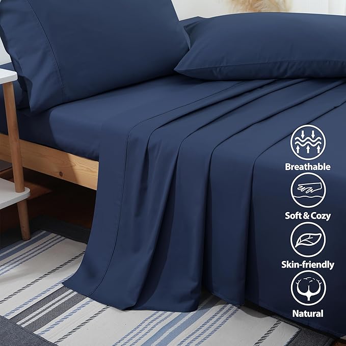 Flat Sheet Only Cal King Size, 400 TC 100% Egyptian Cotton Flat Sheet - Image 3