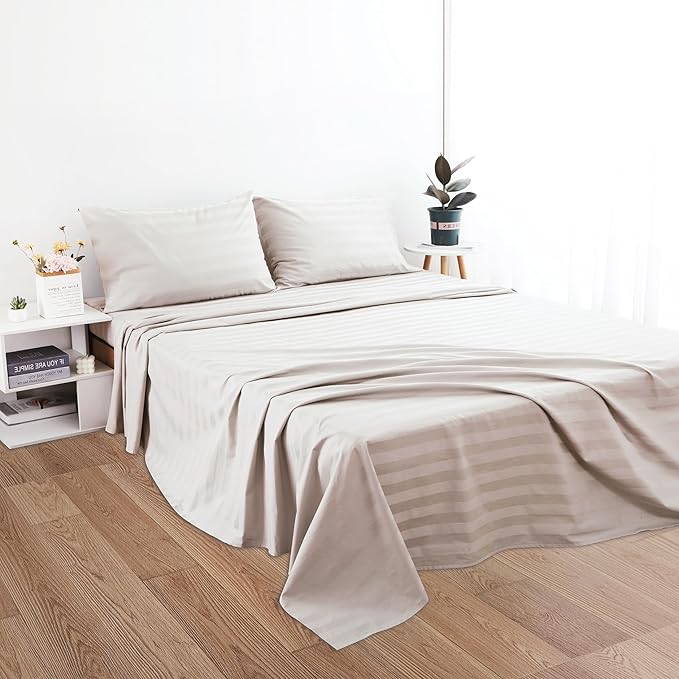 Cotton Queen Flat Sheet Only, 600 Thread Count 100% Egyptian Cotton Top Sheet - Image 5