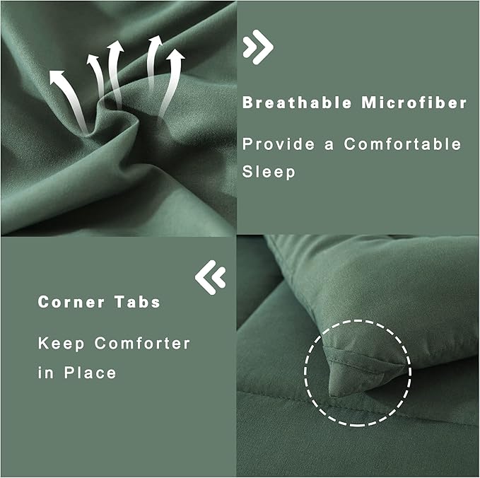 DOWNCOOL Full Size Comforter Sets -All Season Bedding Comforters Sets - Image 5
