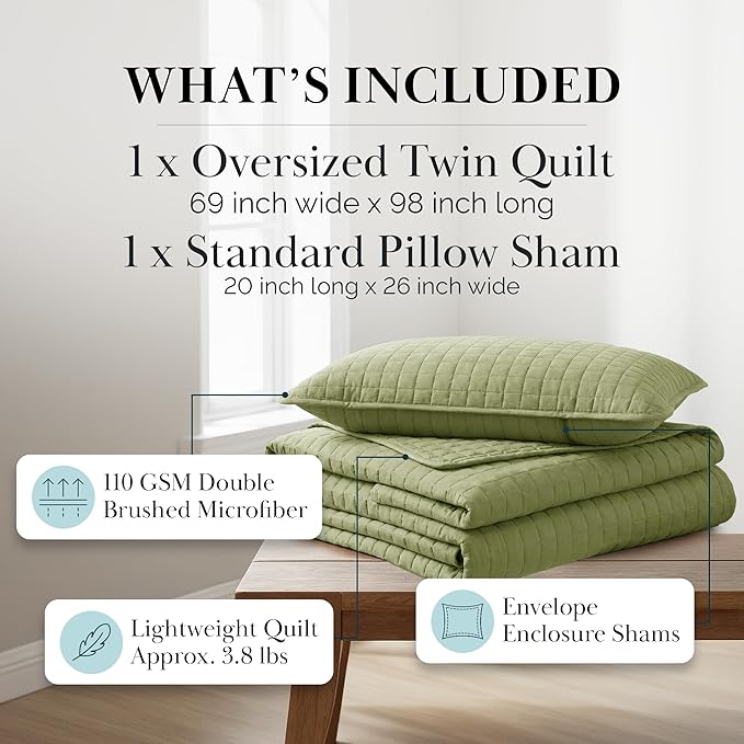 Southshore Fine Living, Inc. Twin XL Comforter Quilt Set, Dorm Room Bedding - Image 2