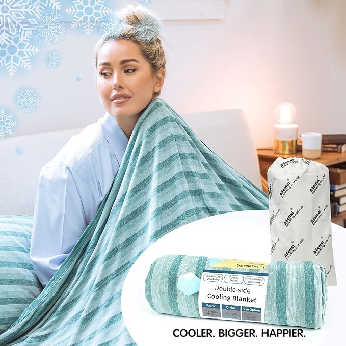Ailemei Direct Cooling Blanket for Hot Sleepers, Double Sided Cold Effect - Image 8