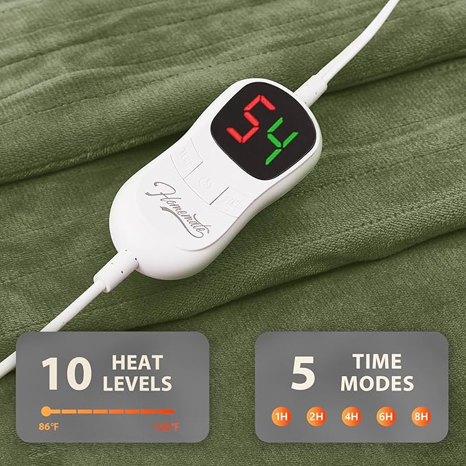 Homemate Electric Heated Blanket Twin Size - Image 4