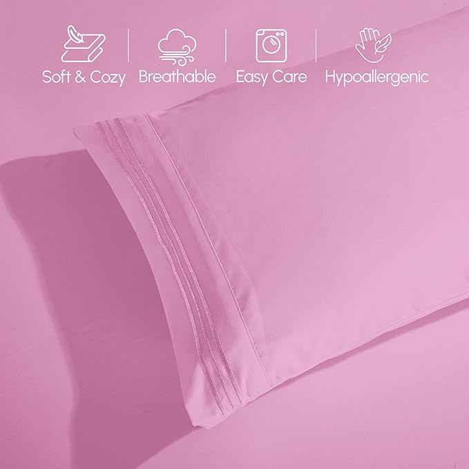 Elegant Comfort Luxurious 1500 Premium Hotel Quality Microfiber 4-Piece Sheet - Image 8