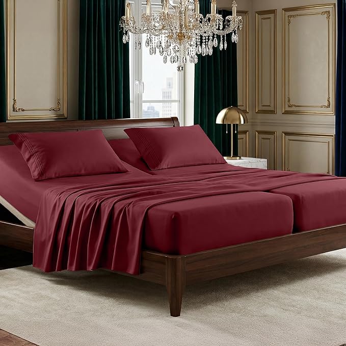 Elegant Comfort Luxurious 1500 Premium Hotel Quality Microfiber Three Line by ELEGANTCOMFORT