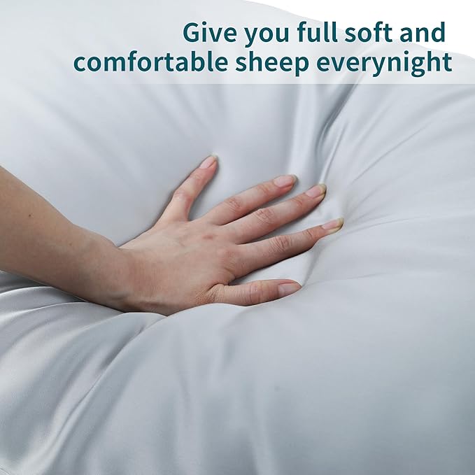 4-Pack Bamboo Viscose Zippered Pillow Cases King Size, 400 Thread Count Cooling - Image 5
