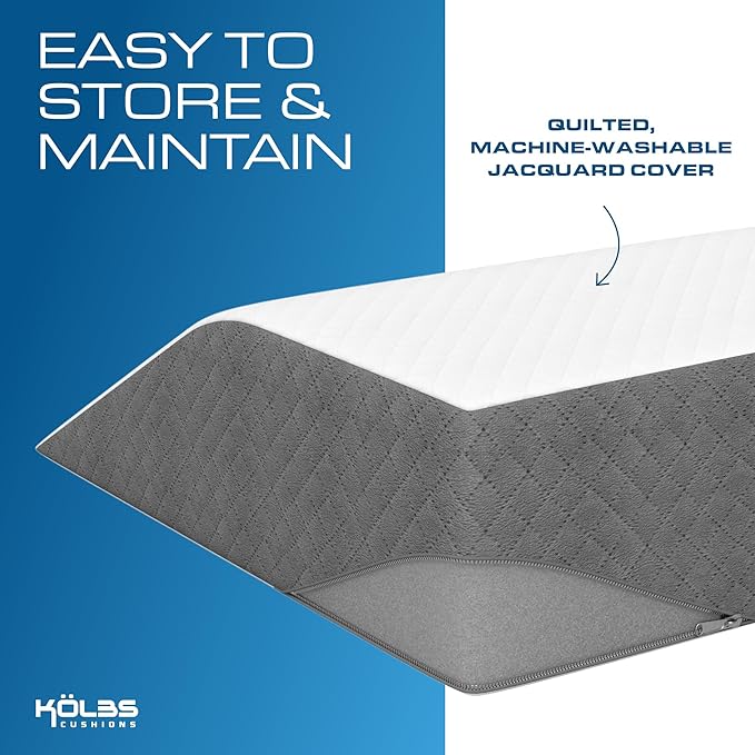 Kolbs Leg Elevation Pillow for After Surgery | Flat Top Bed Wedge Bolster - Image 4